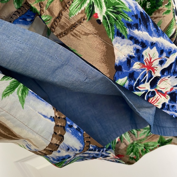 Talbots sleeveless beach print dress with pockets! Like new. - Picture 10 of 11